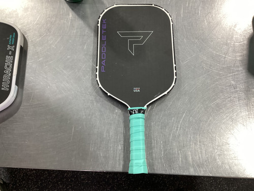 Vist Large View of Product Image Which is Used PADDLE TEL BANTAM TKO-C 14.3MM Pickleball Racquet Black