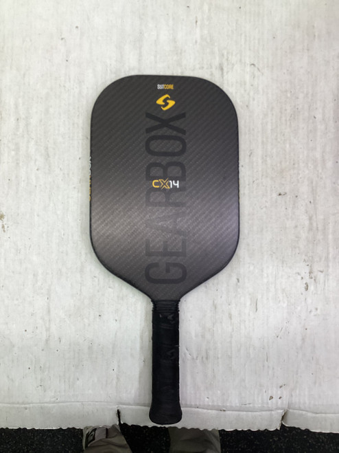 Vist Large View of Product Image Which is Used Gearbox CX14 8.0E Pickleball Racquet Black And Yellow
