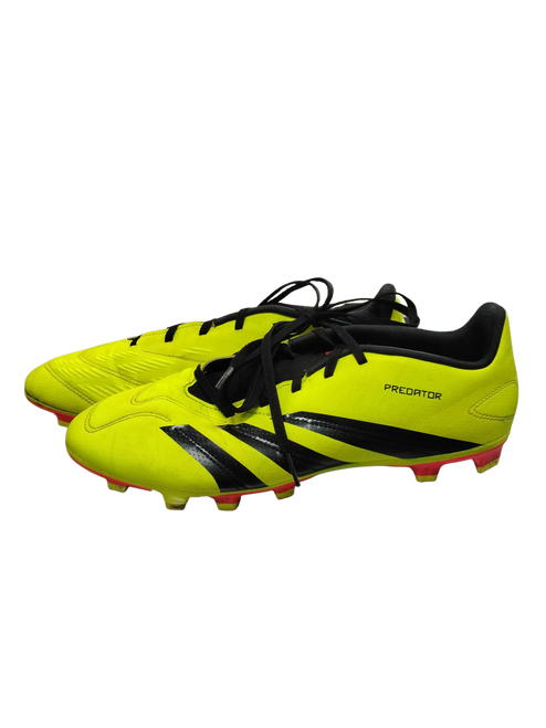 Vist Large View of Product Image Which is Used Adidas PREDATOR Soccer Cleats Optic Yellow Senior 12