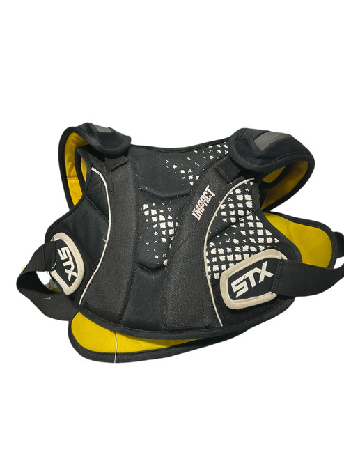 Vist Large View of Product Image Which is Used STX IMPACT SHOULDER PADS Lacrosse Shoulder Pads Black LG