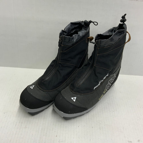 Vist Large View of Product Image Which is Used Fisher OTX THREE BC Mens NNN XC Ski Boots Black M 10 / W 10.5-11