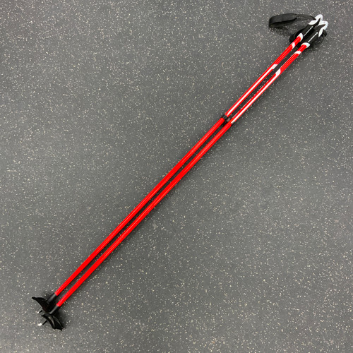 Vist Large View of Product Image Which is Used Salomon ESCAPE COMP Mens XC Ski Poles Red 145 cm / 57 in