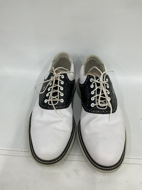 Vist Large View of Product Image Which is Used Mens Golf Shoes Black And White Senior 12.5