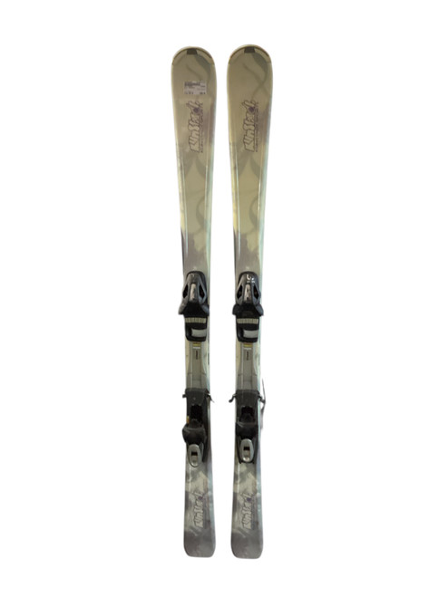 Vist Large View of Product Image Which is Used Elan KUNSTADT Womens DH Ski/Binding White 146 cm