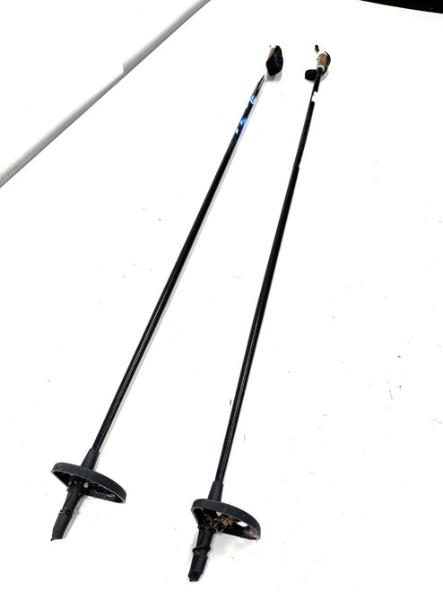 Vist Large View of Product Image Which is Used Whitewoods CROSS TRAIL Mens XC Ski Poles Black 150 cm / 59 in