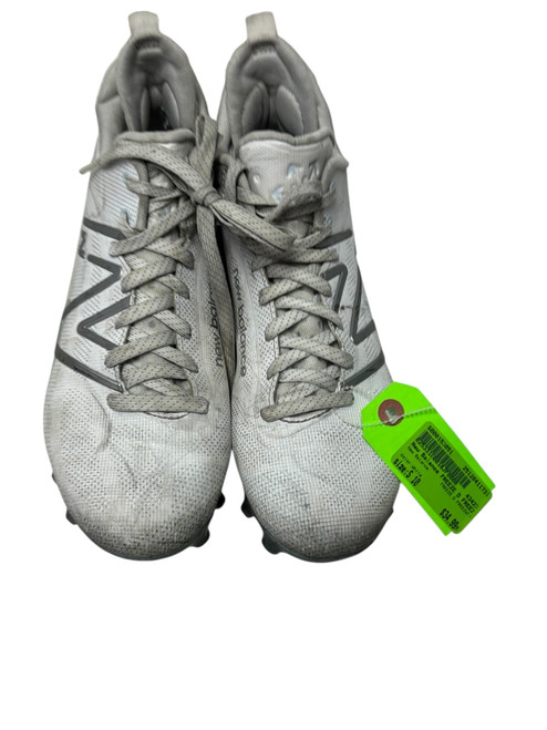 Vist Large View of Product Image Which is Used New Balance FREEZE D FREEZWT4 Lacrosse Cleats Mens White Size 10
