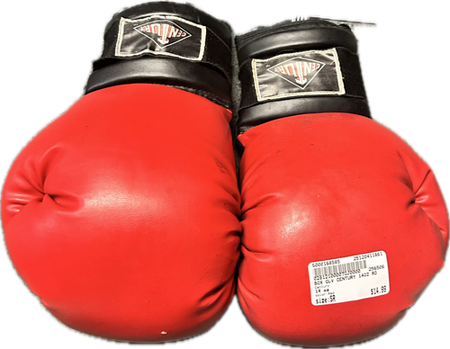 Vist Large View of Product Image Which is Used Century Boxing Gloves Red Senior