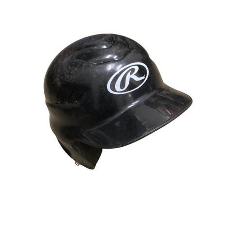 Vist Large View of Product Image Which is Used Rawlings RCFH Batting Helmet No Mask Black One Size
