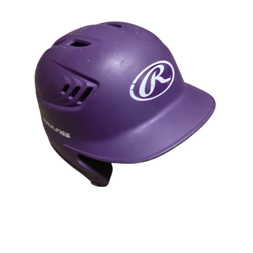 Vist Large View of Product Image Which is Used Rawlings R16J Batting Helmet No Mask Purple One Size