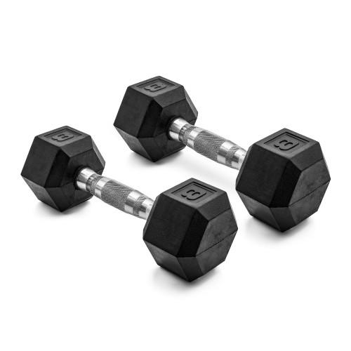 Vist Large View of Product Image Which is New RUBBER DUMBBELL 8#