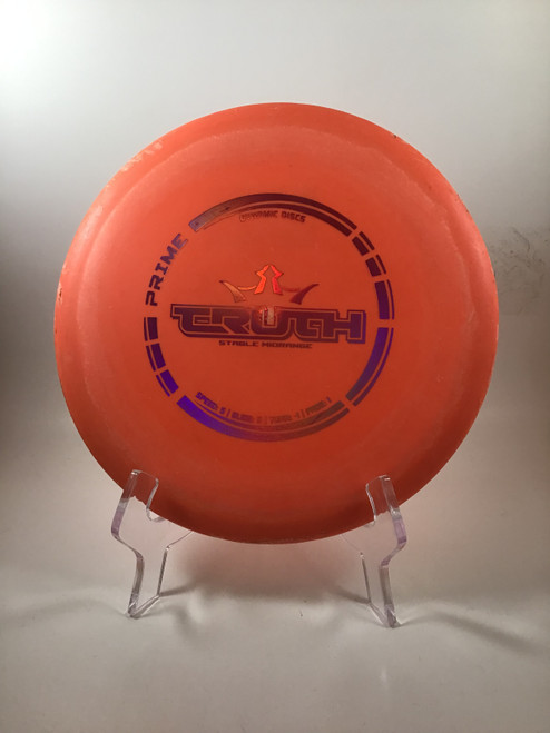 Vist Large View of Product Image Which is Used Dynamic Discs PRIME TRUTH Disc Golf Mid Range Orange 176g