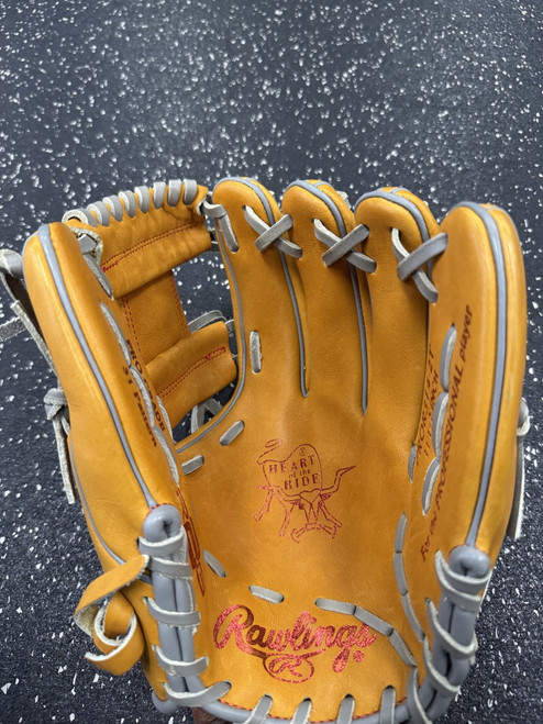 Vist Large View of Product Image Which is Used Rawlings PROR314-2T BB/SB Glove RH Throw Brown 11 1/2"