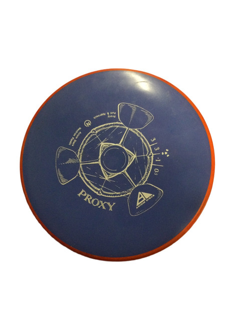 Vist Large View of Product Image Which is Used Axiom PROXY Disc Golf Putter Royal Blue