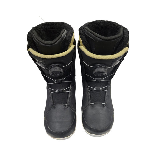 Vist Large View of Product Image Which is Used K2 CONTOUR WOMENS DOUBLE BOA BOOTS Womens Snowboard Boots Black Senior 8
