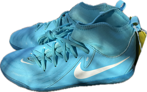Vist Large View of Product Image Which is Used Nike PHANTOM LUNA TURF Soccer Turf Shoes Carolina Blue Junior 05