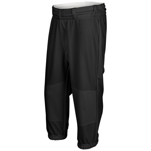 Vist Large View of Product Image Which is New Champro Cycle Pull Up Black Youth XXS w/ Belt Loops Baseball Pants