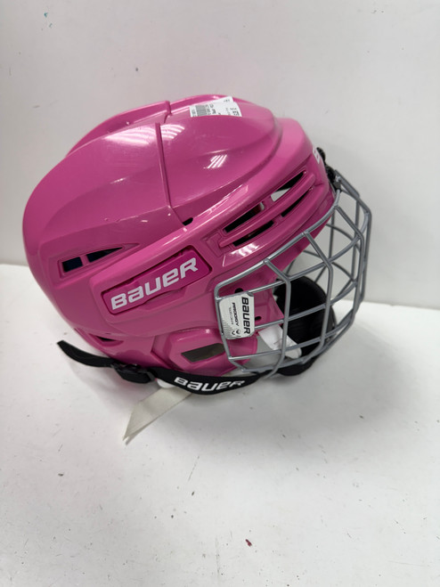 Vist Large View of Product Image Which is Used Bauer PRODIGY Helmet Cage Combo Pink XS