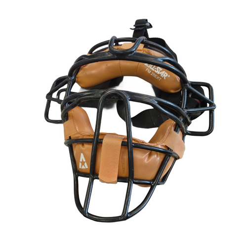 Vist Large View of Product Image Which is Used All Star CATCHERS HELMET Catchers Helmet w/Mask Navy Blue LG