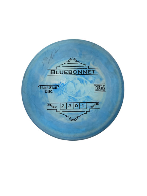 Vist Large View of Product Image Which is Used Lone Star Disc V1 BLUEBONNET Disc Golf Putter Royal Blue 175g