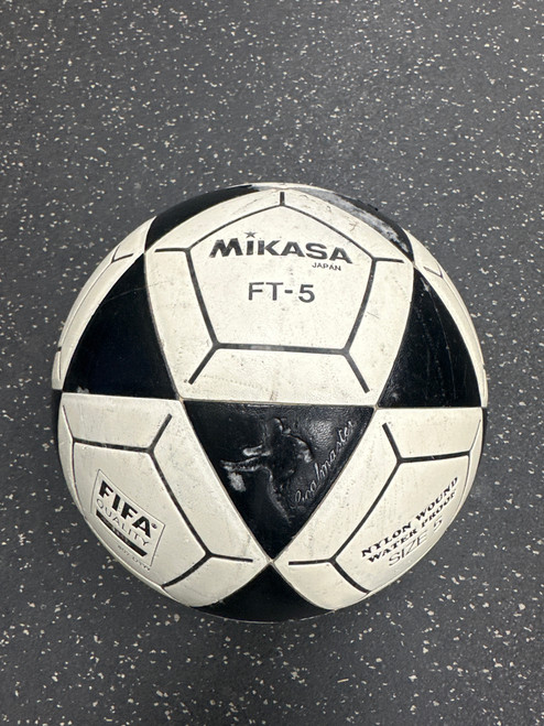 Vist Large View of Product Image Which is Used Mikasa FT-5 All Size Soccer Ball Black And White 5