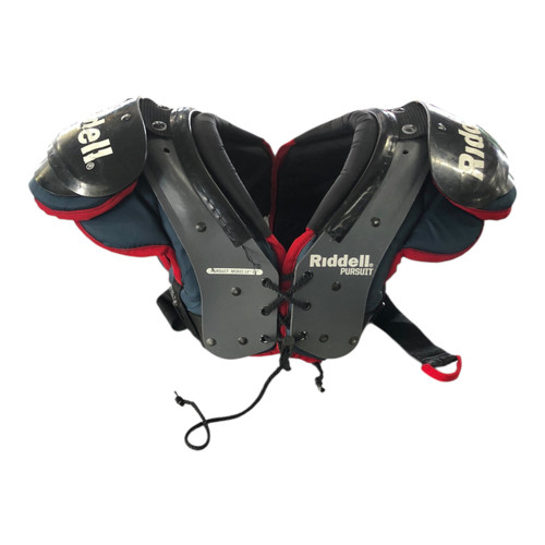 Vist Large View of Product Image Which is Used Riddell PURSUIT FB Shoulder Pads Grey MD