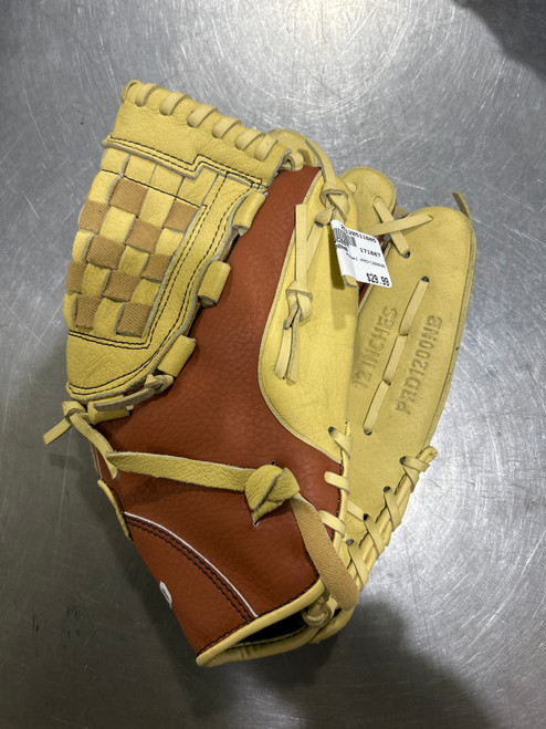 Vist Large View of Product Image Which is Used Primed PRD1200NB BB/SB Glove RH Throw Brown 12"