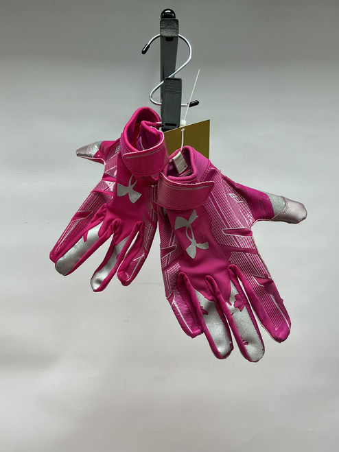 Vist Large View of Product Image Which is Used Under Armour FB FB Gloves Pink LG