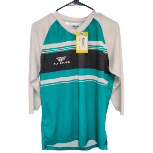 Vist Large View of Product Image Which is Used Fly Racing Motocross Adult Top Grey Small