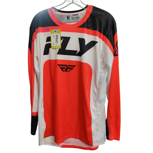 Vist Large View of Product Image Which is Used Fly Racing Motocross Adult Top Red Medium