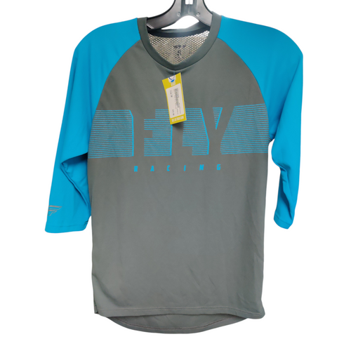 Vist Large View of Product Image Which is Used Fly Racing Motocross Adult Top Grey Small