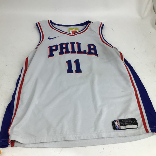Vist Large View of Product Image Which is Used Nike 76ERS 11 BUCKETS SR 3XL NBA JERSEY Sleeveless Spirit Wear M 3X