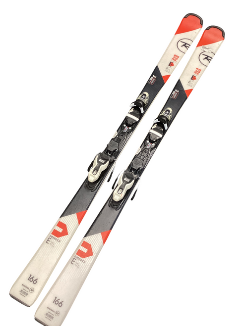 Vist Large View of Product Image Which is Used Rossignol EXP Mens Downhill Ski/Binding Red 166 cm