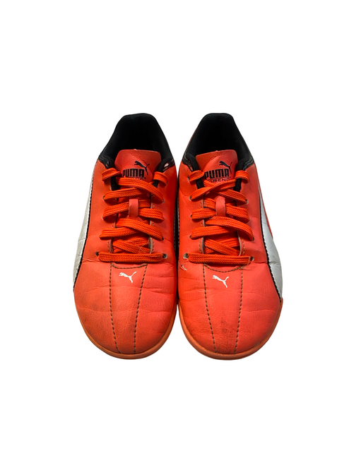 Vist Large View of Product Image Which is Used Puma Soccer Turf Shoes Orange Junior 01