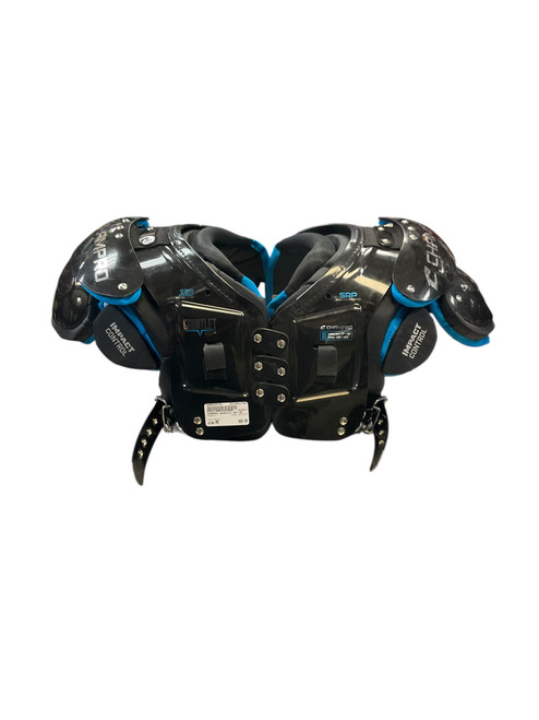 Vist Large View of Product Image Which is Used Champro GAUNTLET FB Shoulder Pads Black MD