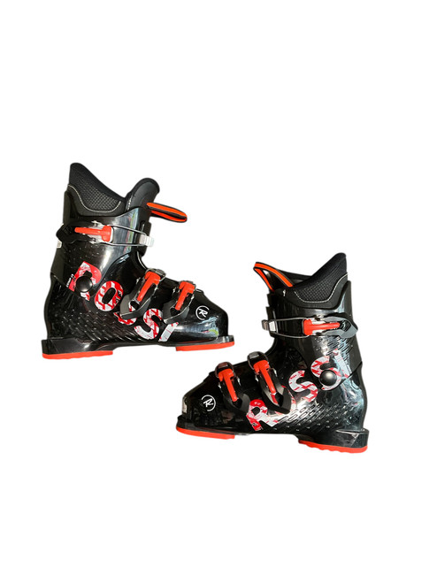 Vist Large View of Product Image Which is Used Rossignol ROSSIGNOL J3 DH BOOT Boys DH Ski Boot Black 215 MP - J03