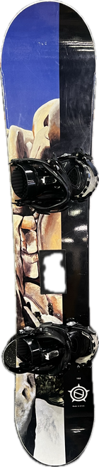 Vist Large View of Product Image Which is Used Burton DOMINANT Mens Board/Bindings Black And White 154 cm