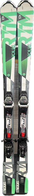 Vist Large View of Product Image Which is Used Volkl RTM 8.0 Mens DH Ski/Binding Green And White 158 cm