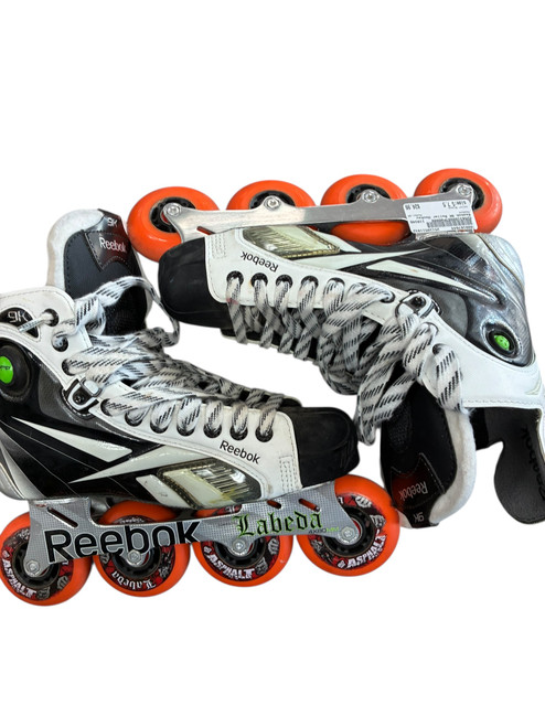 Vist Large View of Product Image Which is Used Reebok 9K Roller Hockey Skates Black Senior 7.5