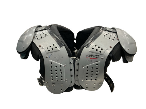 Vist Large View of Product Image Which is Used Schutt XV FLEX SHOULDER PADS FB Shoulder Pads Grey LG