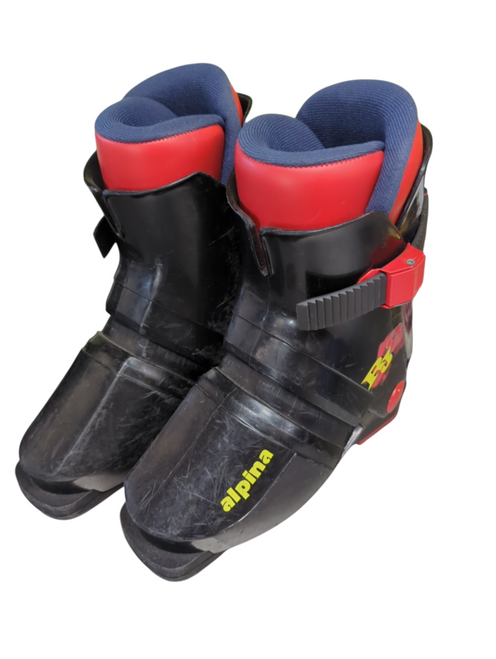 Vist Large View of Product Image Which is Used Alpina RJ2 Boys DH Ski Boot Black 180 MP - Y11