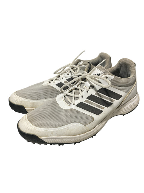 Vist Large View of Product Image Which is Used Adidas Mens Golf Shoes White Senior 10.5