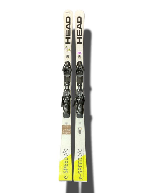 Vist Large View of Product Image Which is Used Head E-SPEED X Mens DH Ski/Binding Yellow 180 cm