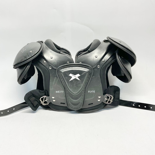 Vist Large View of Product Image Which is Used Xenith FLYTE FB Shoulder Pads Black MD
