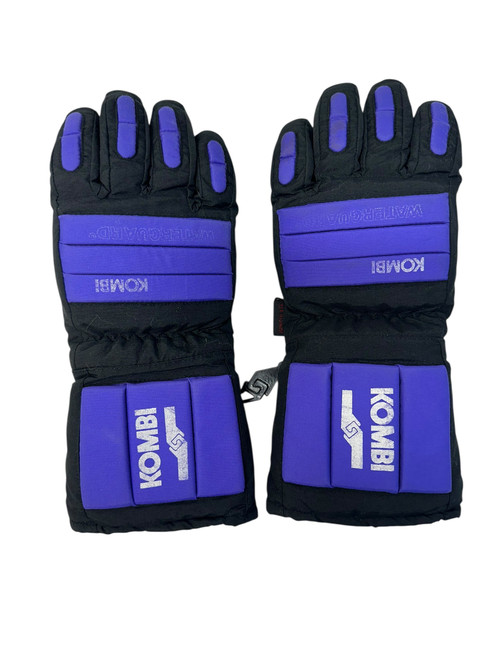 Vist Large View of Product Image Which is Used Kombi Outerwear Girls Gloves Black And Purple LG