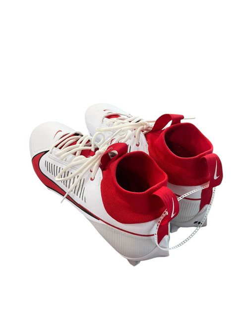 Vist Large View of Product Image Which is Used Nike Adult FB Cleats White And Red Senior 13