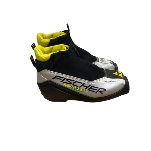 Vist Large View of Product Image Which is Used Fischer Boys SNS XC Ski Boots Grey JR-01