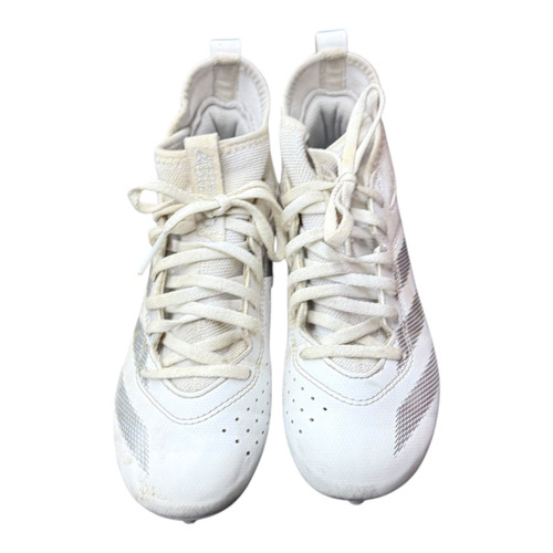 Vist Large View of Product Image Which is Used Adidas ADIZERO IMPACT.2 Jr FB Cleats White Junior 02.5