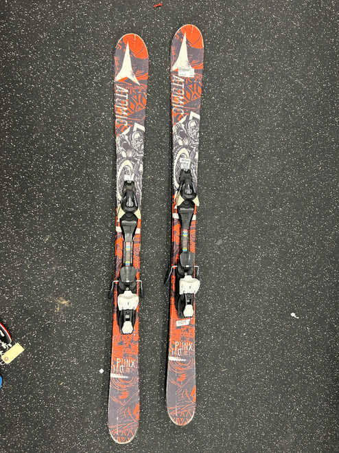 Vist Large View of Product Image Which is Used Atomic PUNX Mens DH Ski/Binding Red 140 cm