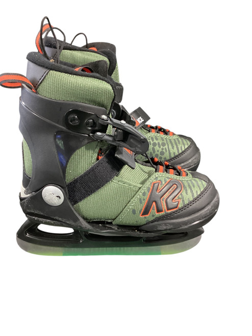 Vist Large View of Product Image Which is Used K2 RAIDER ICE Boys Softboot Skate Green Adjustable
