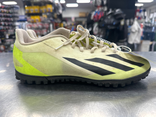 Vist Large View of Product Image Which is Used Adidas CRAZYFAST.4 Soccer Indoor Shoes Neon Green Senior 7